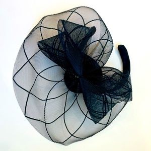 Kate Landry Black Fascinator Hat